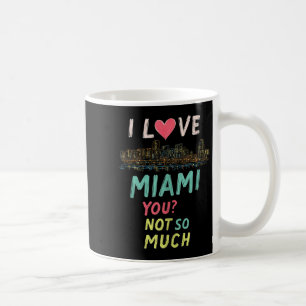 Mug Amusant Miami Florida Night Skyline Débardeur Vint