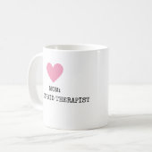 Mug Amusant Moderne Maman Thérapiste Mères Jour Chic (Devant gauche)