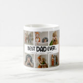 Mug Amusant Moderne 'MEILLEUR PAPA JAMAIS' 8 Photo (Centre)