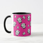 Mug Amusant moderne rose fille Kawaii Panda ours Pois (Gauche)
