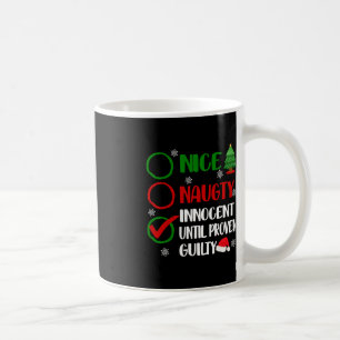 Mug Amusant Nice Naughty Innocent Noël Noël Noël Noël