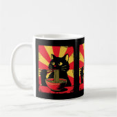Mug Amusant Noir Chat Noir Noodle Lover Propriétaires  (Gauche)