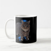 Mug Amusant Oiia Oiia rotation de chat mème chat Brain (Gauche)