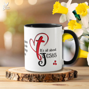 Mug Amusant Pâques chrétien moderne TOUT EST À PROPOS