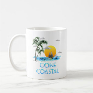 Mug Amusant Partir Côtier Nautique Coucher du soleil d
