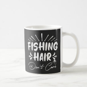 Mug Amusant pêcheur, les cheveux de pêche s'en fiche