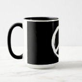 Mug amusant peint SIGNE DE PAIX | (Gauche)