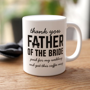 Mug Amusant Père de la mariée Mariage Favoriser le caf