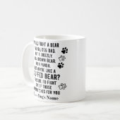 Mug Amusant Personnalisé Combattre Un Ours Pour Vous P (Devant gauche)