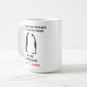 Mug Amusant pingouins Mug, cadeau pour elle ou lui, (Devant gauche)