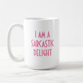 Mug Amusant plaisir sarcastique (Gauche)