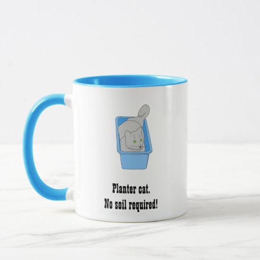 Mug Amusant Planter Chat Mugs, Modèle (Gauche)