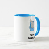 Mug Amusant Planter Chat Mugs, Modèle (Devant droit)