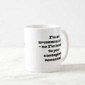 Mug amusant pour les épidémiologistes (Devant droit)