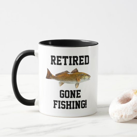 Mug Amusant retraité Pêche à la sébaste Sports (Avec donut)
