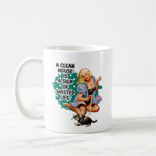 Mug Amusant Retro Humour femme de ménage