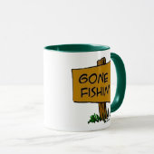 Mug Amusant rustique amusé passé Fishin Expressions Lo (Devant droit)