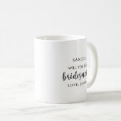 Mug Amusant Serez-vous ma proposition de servante (Devant droit)