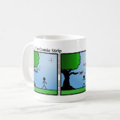 Mug Amusant Stickman Poop - 022 (Devant gauche)