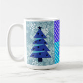 Mug Amusant style Vintage Arbre de Noël Musique d'art (Gauche)