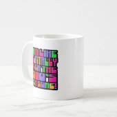 Mug Amusant Sur Les Années 80 Flashback Motto Art (Devant gauche)