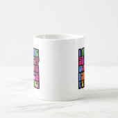 Mug Amusant Sur Les Années 80 Flashback Motto Art (Centre)