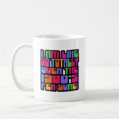 Mug Amusant Sur Les Années 80 Flashback Motto Art (Gauche)