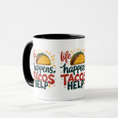 Mug Amusant Taco Lover Fiesta Humour alimentaire Art B (Devant gauche)