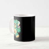 Mug Amusant Teddy Pot Pot feuille de l'ours fumé (Devant gauche)