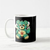 Mug Amusant Teddy Pot Pot feuille de l'ours fumé (Gauche)
