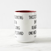 Mug Amusant Un Night Stand Anniversaire pour Lui Café (Centre)