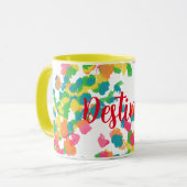 Mug Amusant, Vibrant, Coloré - Personnaliser (Devant gauche)