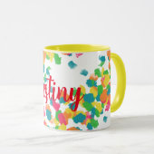 Mug Amusant, Vibrant, Coloré - Personnaliser (Devant droit)