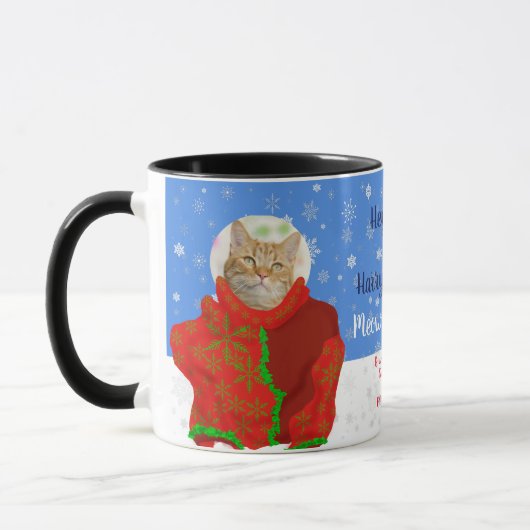 Mug Amusant vos propres chats laides Sweaters de Noël  (Gauche)