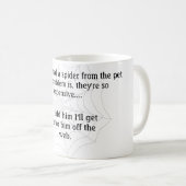 Mug Amusante blague d'araignée (Devant droit)
