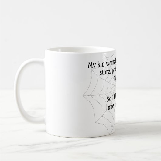 Mug Amusante blague d'araignée (Gauche)