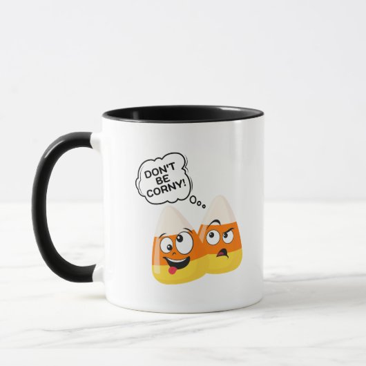 Mug Amusante Candy Corn Cute Halloween Plaisanterie (Gauche)