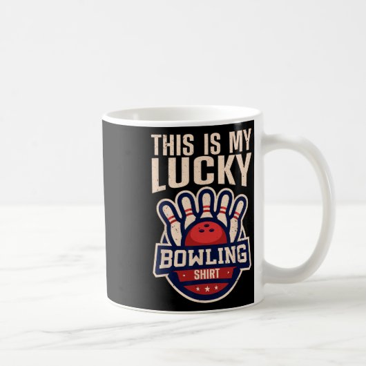 Mug Amusante Conception De Bowling Pour Hommes Femmes  (Droite)