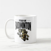 Mug Amusante conception de la raquette de Badminton (Gauche)