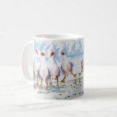 Mug Amusante conception de mouette pour la cabane de p (Devant gauche)