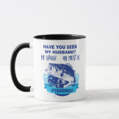 Mug Amusante Épouse De Mari Pêche Mariage Plaisanterie (Gauche)