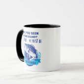 Mug Amusante Épouse De Mari Pêche Mariage Plaisanterie (Devant gauche)