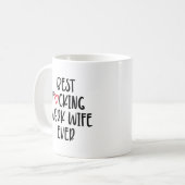 Mug Amusante Épouse de travail Cadeau meilleure créatr (Devant gauche)