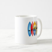 Mug Amusante évolution des surfers (Devant droit)