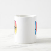 Mug Amusante évolution des surfers (Centre)