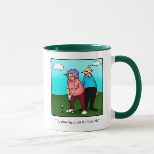 Mug Amusante Humour De Golf Pour Elle (Droite)