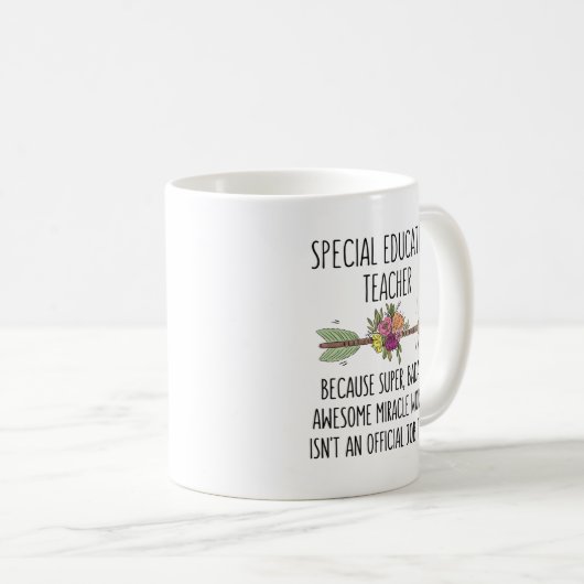 Mug Amusante idée cadeau de professeur d'éducation spé (Devant droit)