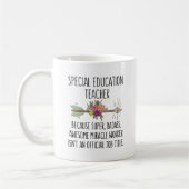 Mug Amusante idée cadeau de professeur d'éducation spé (Gauche)