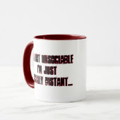Mug Amusante Introvertie Insociable Plaisanterie Anti- (Devant gauche)