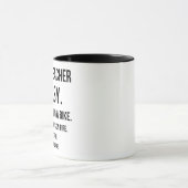 Mug Amusante Mug, l'idée d'un cadeau pour l'enseignant (Centre)